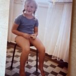 Caroline Klein enfant, à l'âge de 7 ans